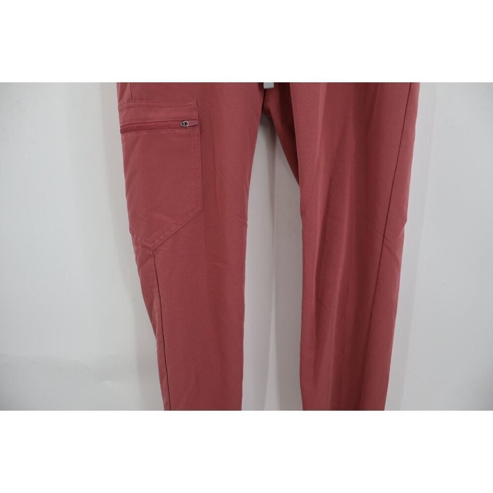 Figs Zamora Jogger Scrub Pants Womens Size XS Salmon Mauve Drawstring Nursing - Picture 4 of 13